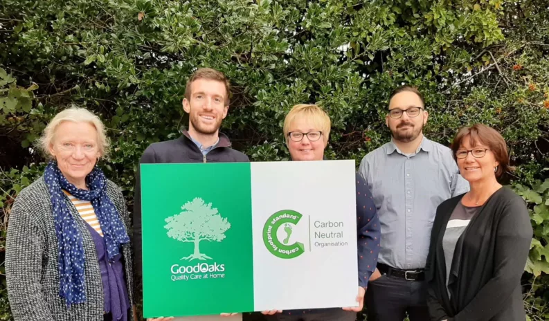 Good Oaks leads care industry in combating carbon emissions